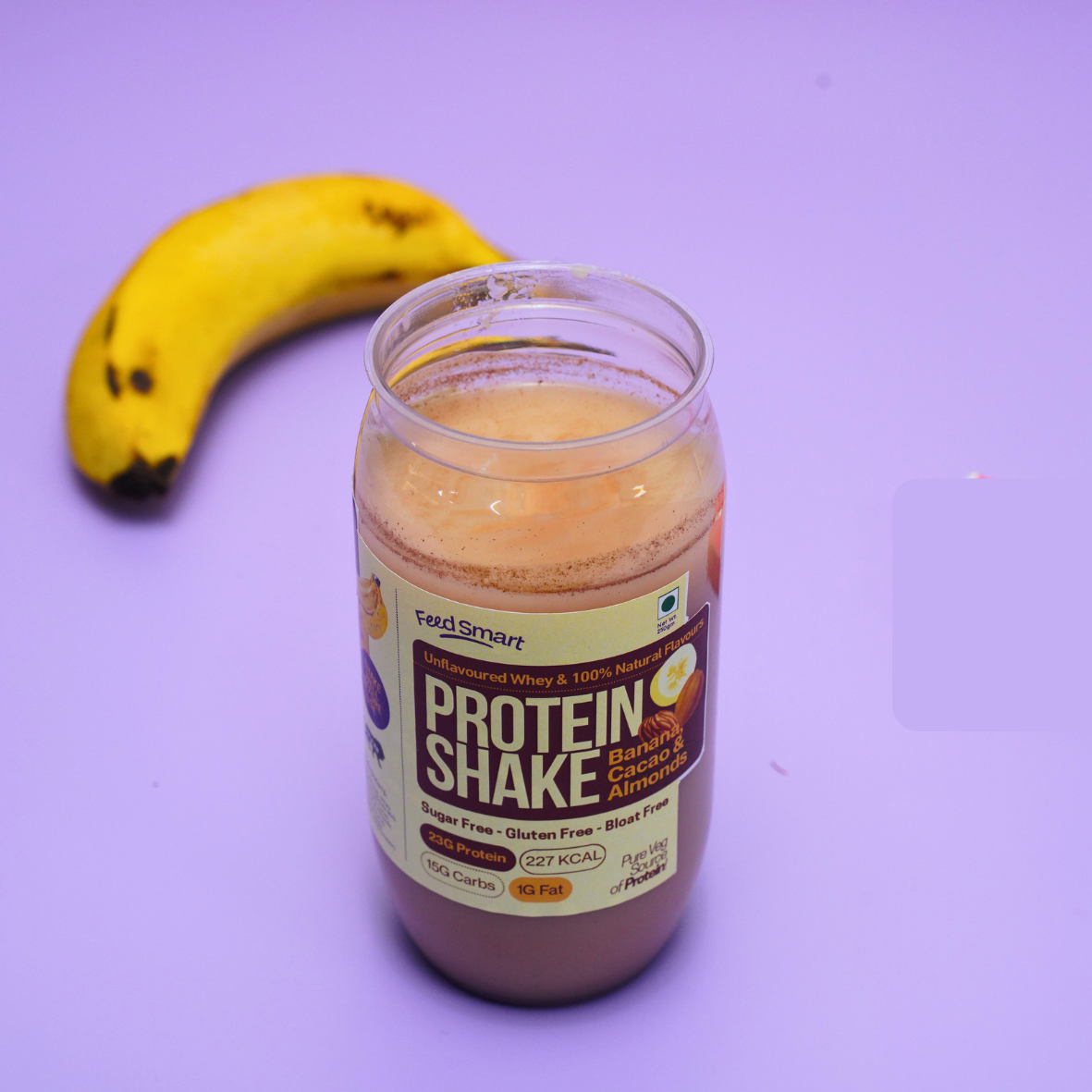 Banana, Cacao & Almonds Protein Shake (250ML)