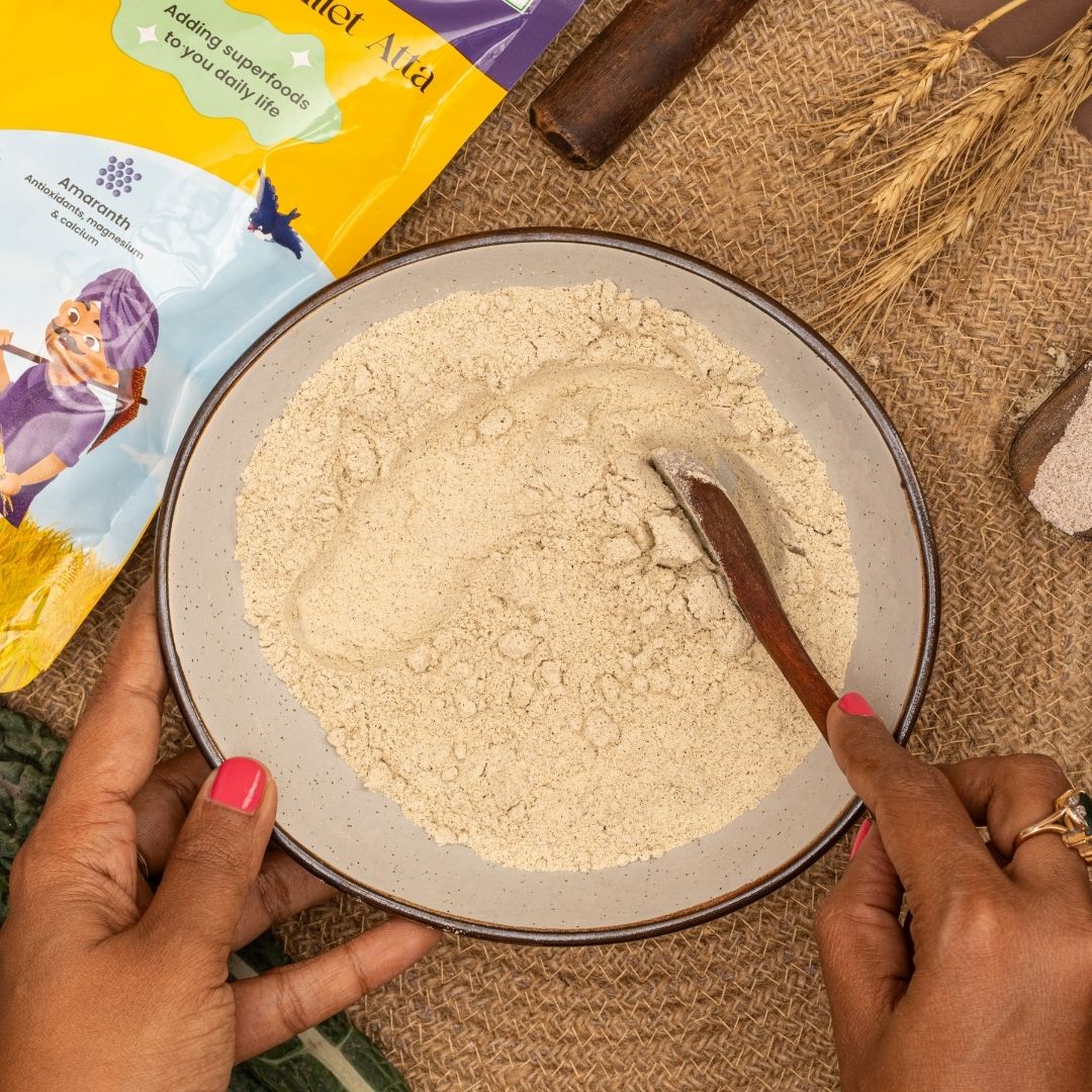 Cold Pressed Wheat Millet Atta - 450g