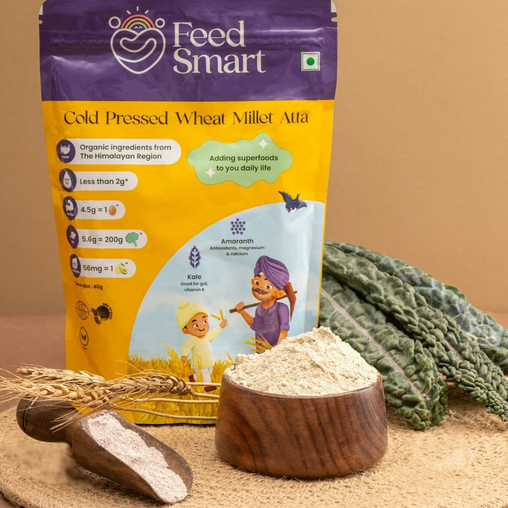 Smart Whole Wheat Millet Atta Whole Wheat Multigrain Atta Flour for