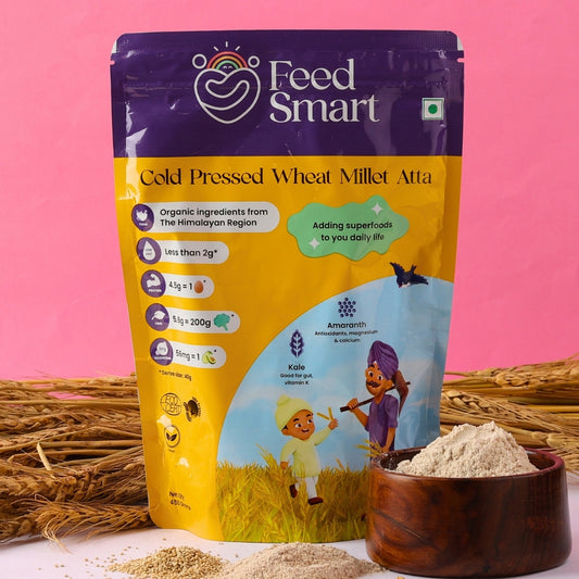 Cold Pressed Wheat Millet Atta - 450g