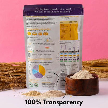 Cold Pressed Wheat Millet Atta - 450g
