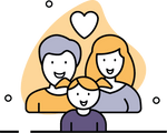 Small happy family
